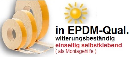 EPDM-Dichtband 30 x 6 mm x 10 lfm / Krt a 10 Rollen